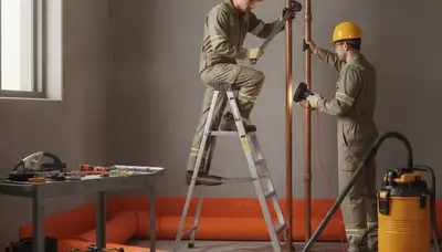 Emergency plumber repairing a burst pipe in Providence, RI for same-day home service