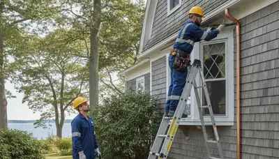 Providence, RI plumber repairing a residential plumbing leak for emergency repair service
