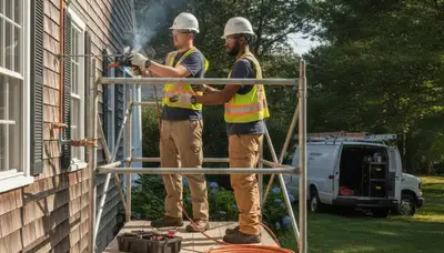Providence, RI plumber repairing a leak for residential plumbing service