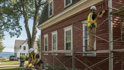 Providence RI plumber repairing a residential pipe for plumbing repair service