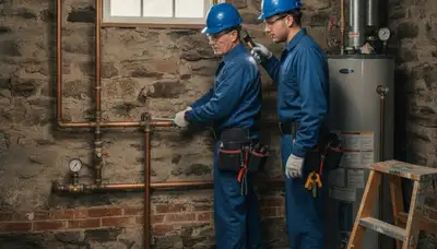 Providence, RI plumber repairing a sink leak for residential plumbing service