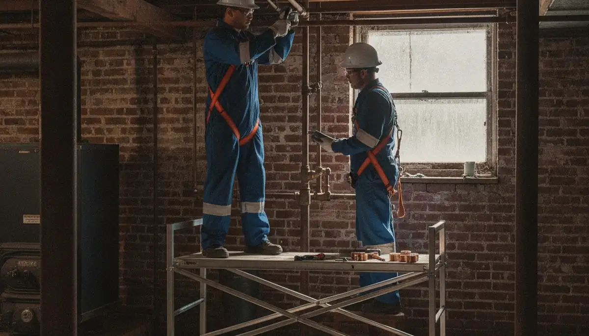 Providence, RI plumber repairing a leaking pipe for residential plumbing service