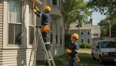 Providence, RI plumber repairing a leak for a residential plumbing service