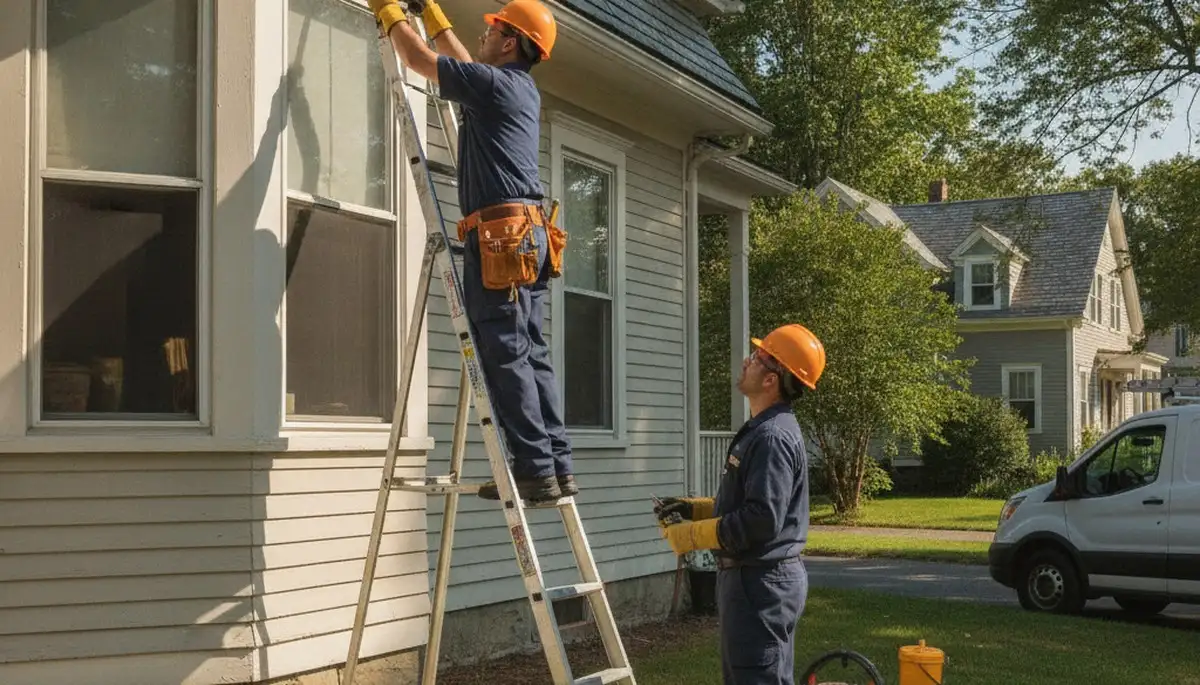 Providence, RI plumber repairing a leak with professional plumbing tools for home service repair