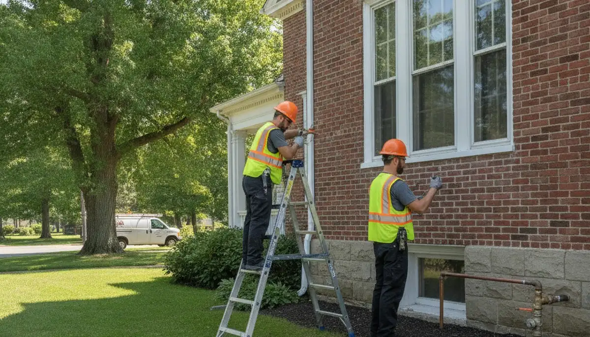 Providence, RI plumber repairing a leak for residential plumbing service