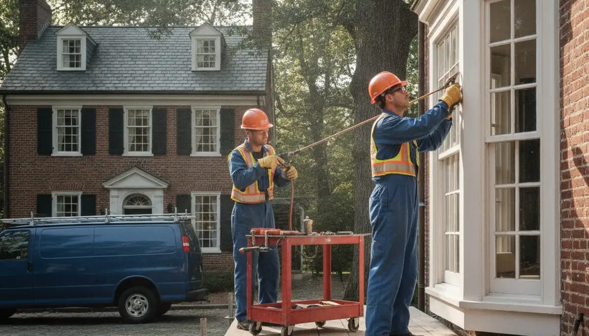 Providence, RI plumber repairing a residential pipe leak for plumbing repair services