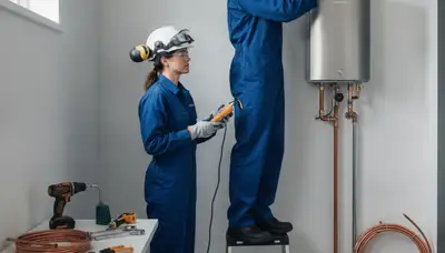 Providence, RI plumber installs tankless water heater for reliable endless hot water